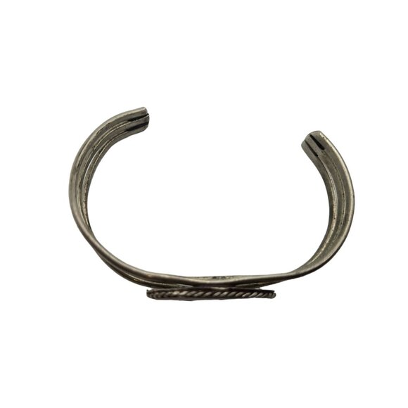 Vintage Abalone Shell Beach Scene Bracelet Palm tree Ocean Seagull Bird - Picture 11 of 12